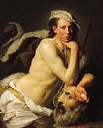 Johann Zoffany, Self portrait as David with the head of Goliath